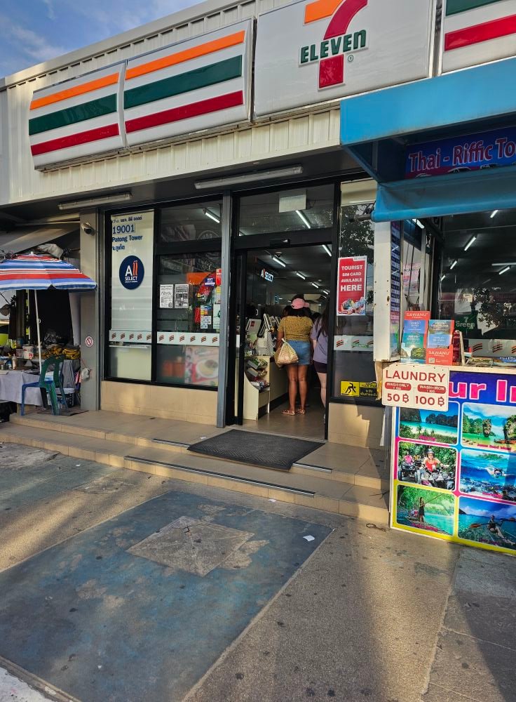 7-Eleven store close to The Way Patong Hotel