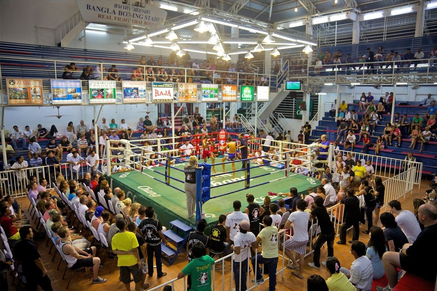 A Muay Thai match at Bangla Boxing Stadium, a short walk from The Way Patong Hotel