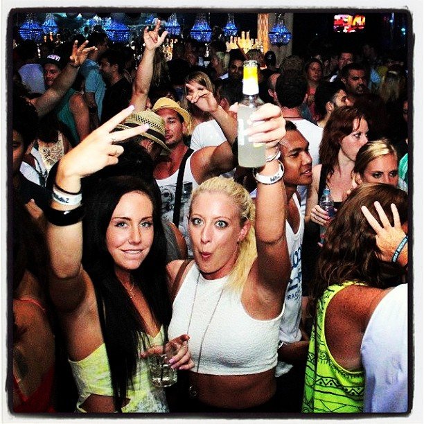 Partygoers dancing at Seduction Discotheque on Bangla Road